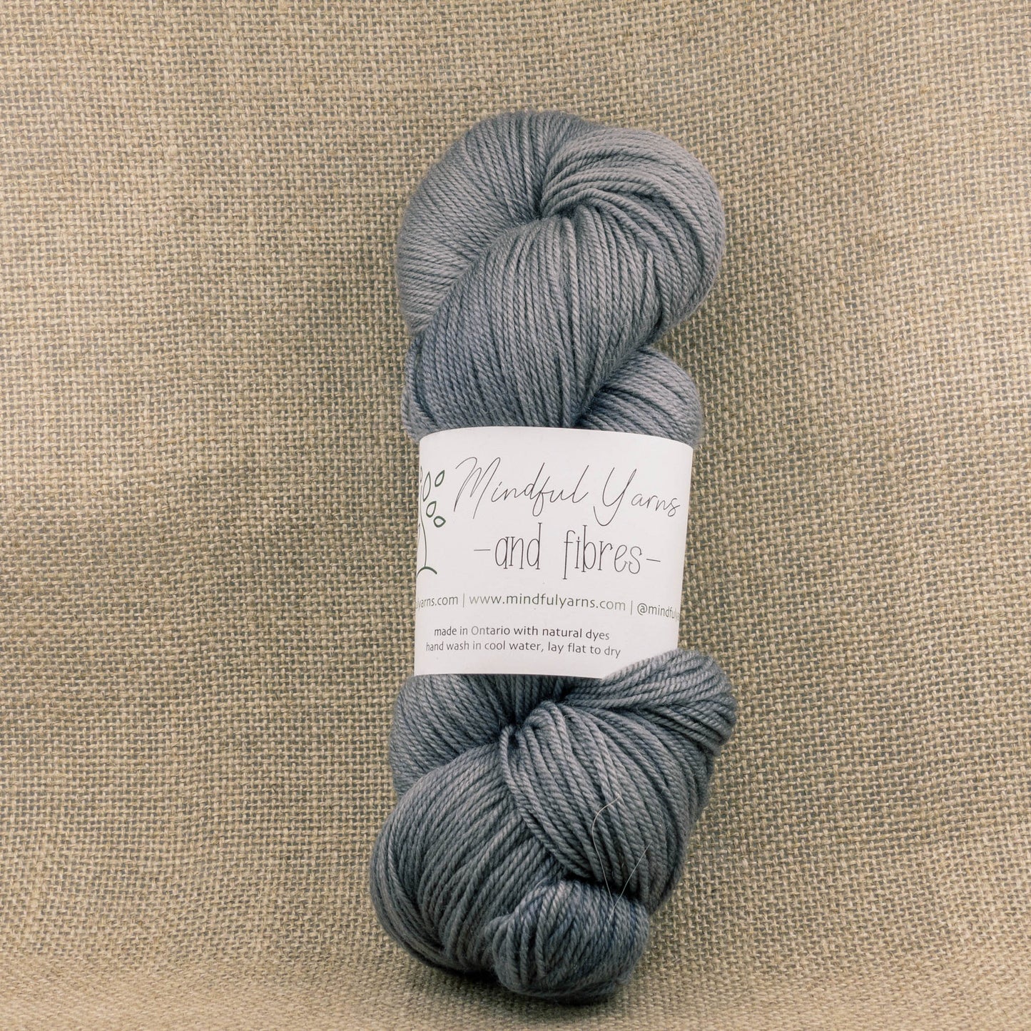 Merino Cashmere Silk Fingering Weight Yarn - Mindful Yarns - Logwood + madder 1.2X - 0812