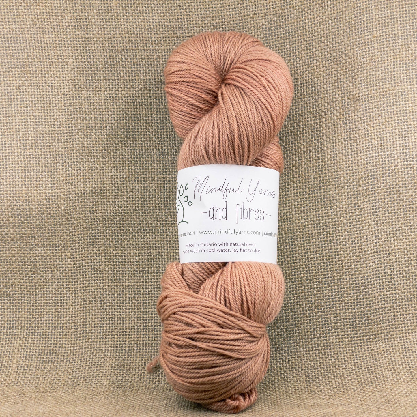 Merino Cashmere Silk Fingering Weight Yarn - Mindful Yarns - Madder + cutch 1.3 - 0810