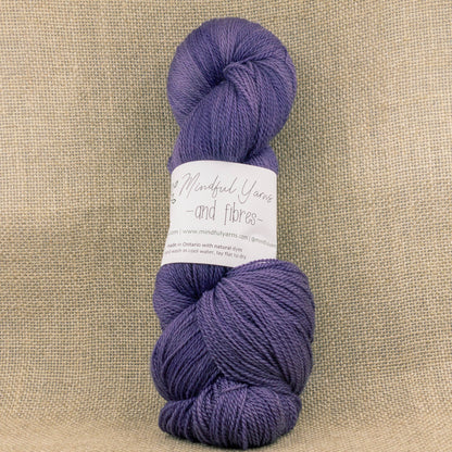 Merino Cashmere Silk Lace Weight Yarn - Mindful Yarns - Logwood 1 - 0813