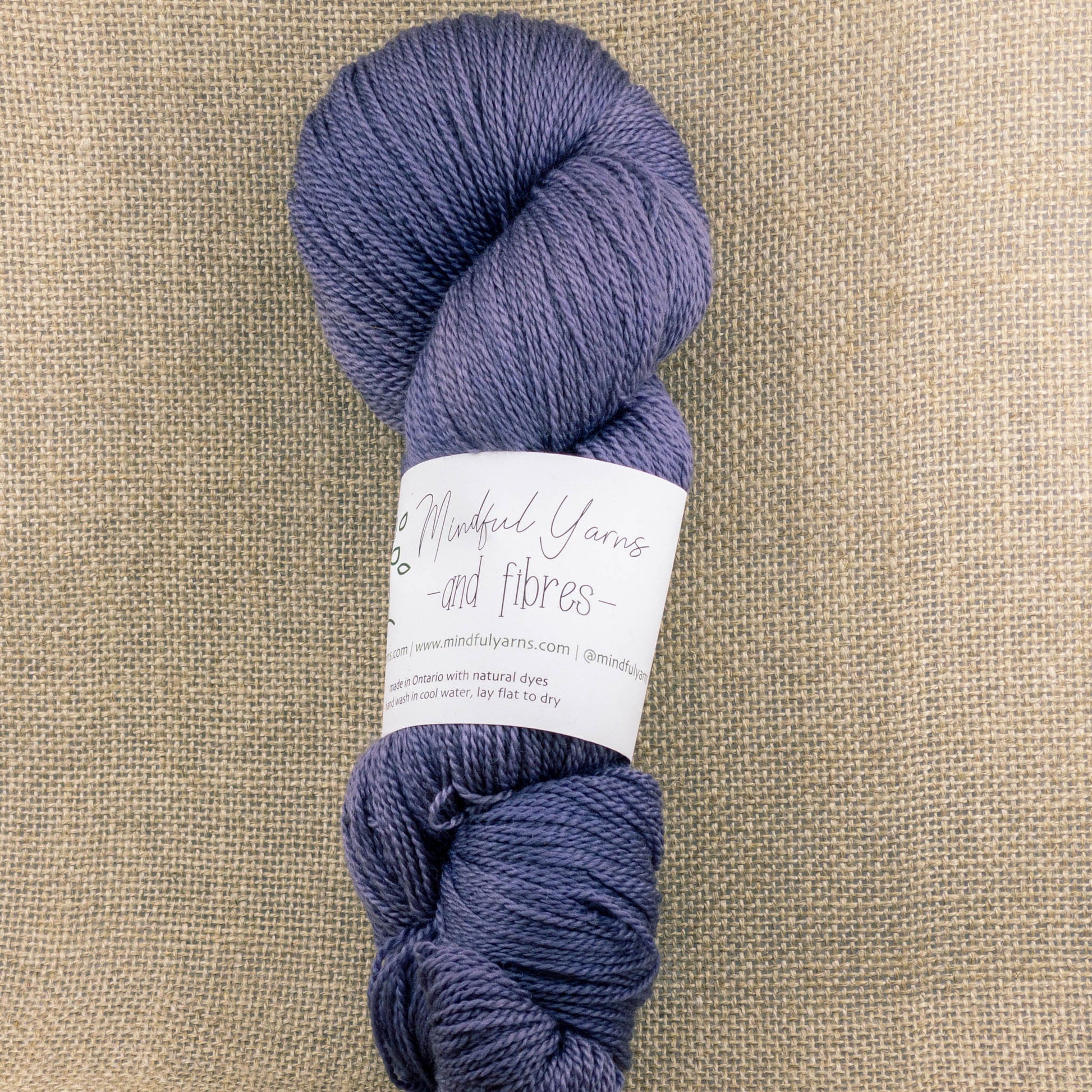 Merino Cashmere Silk Lace Weight Yarn - Mindful Yarns - Logwood 1 - 1009