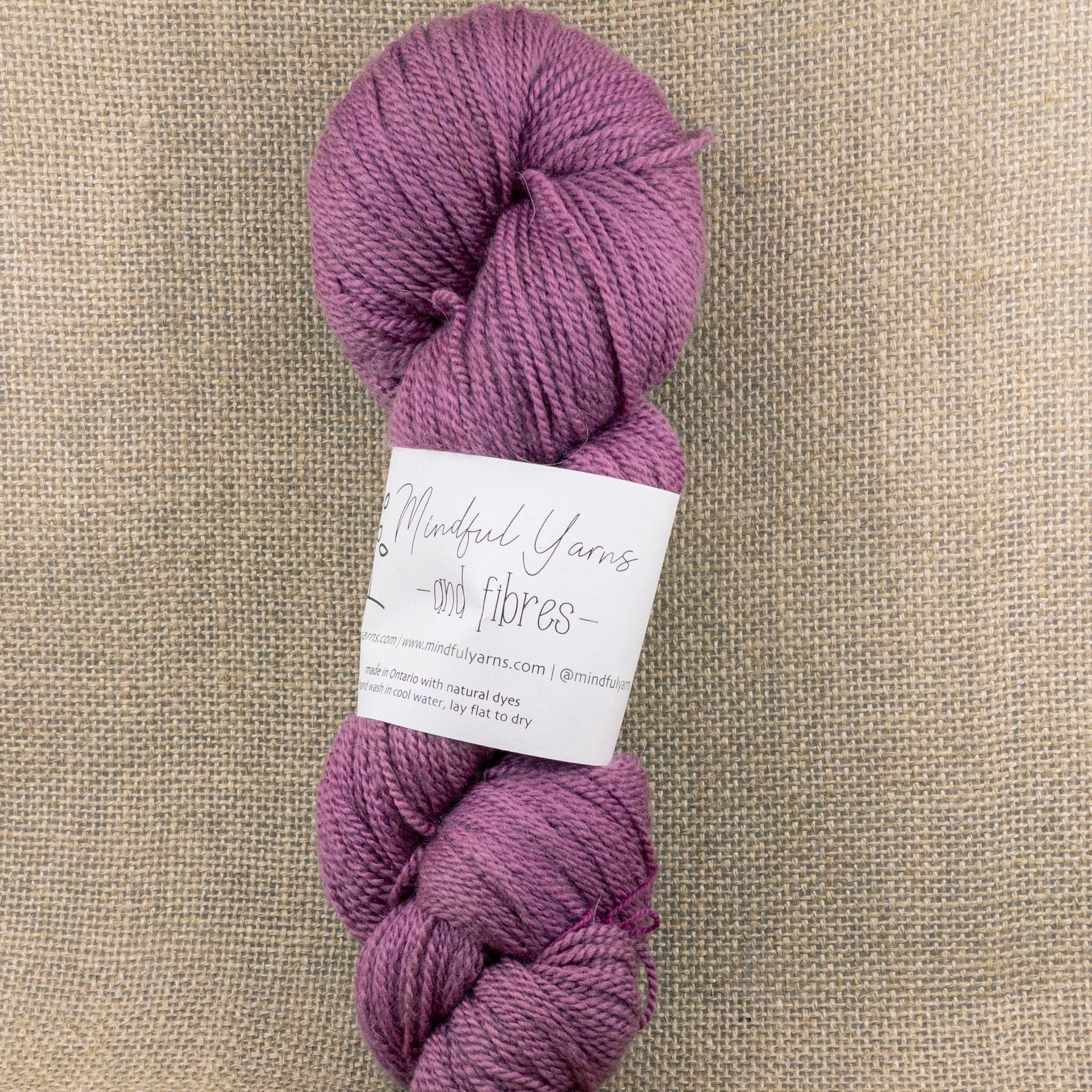 Merino Silk Fingering Weight Yarn - Mindful Yarns - Cochineal 1.5C - 0924