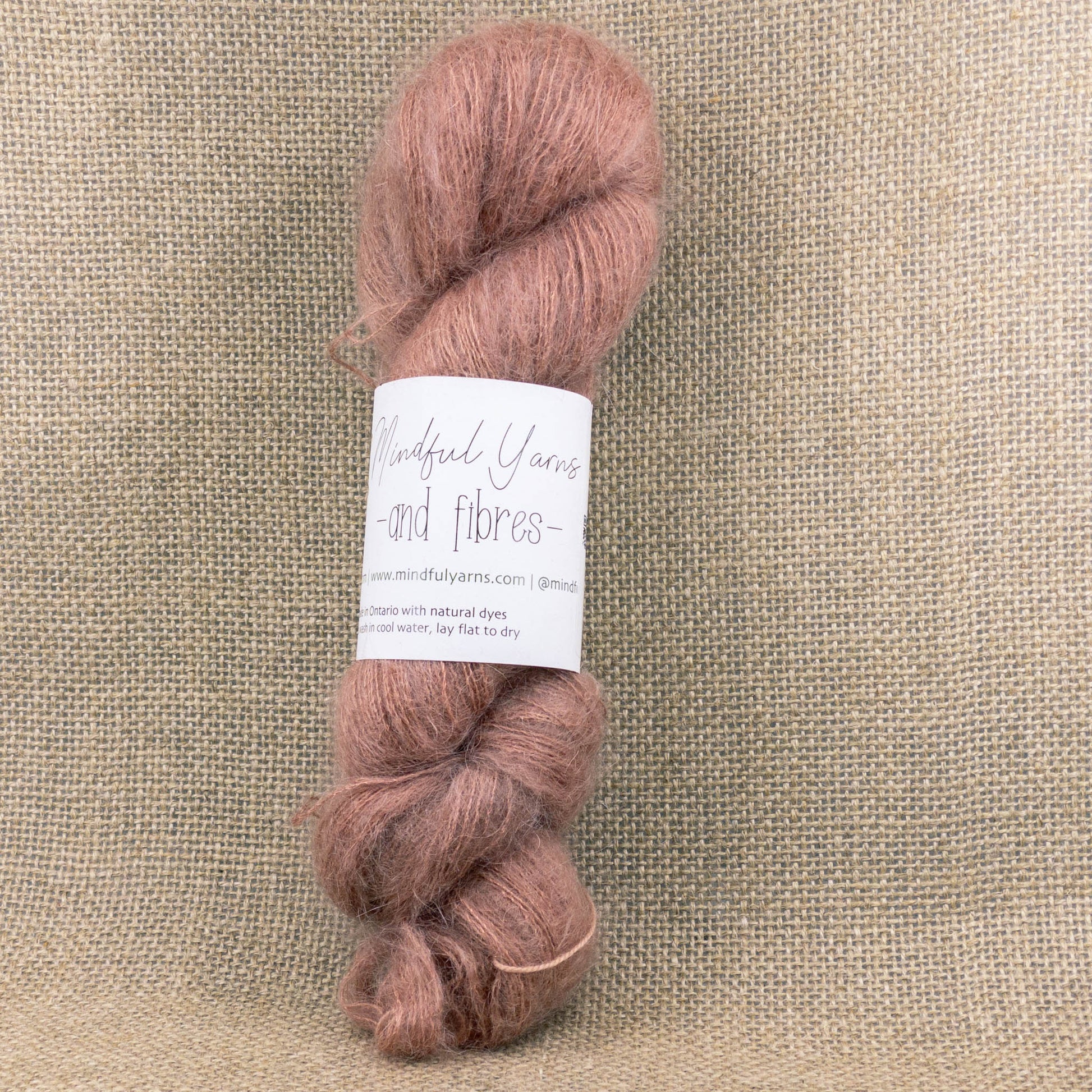 Mohair Silk Lace Weight Yarn - Mindful Yarns - Madder X - 1007