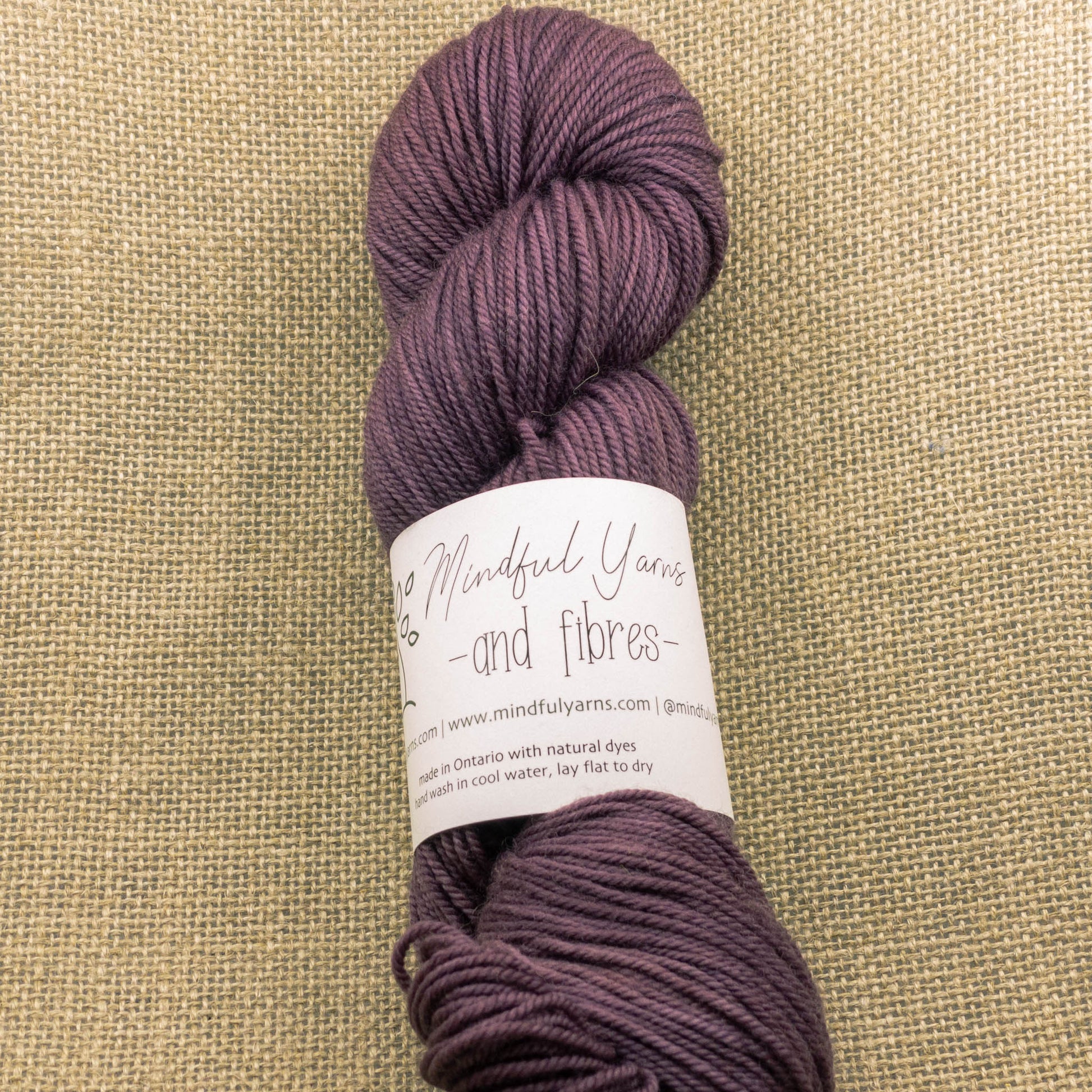 Organic Sport Weight Wool - Mindful Yarns - Madder + logwood 2 - 0711