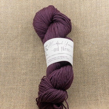 Organic Sport Weight Wool - Mindful Yarns - Sappanwood + iron 0724