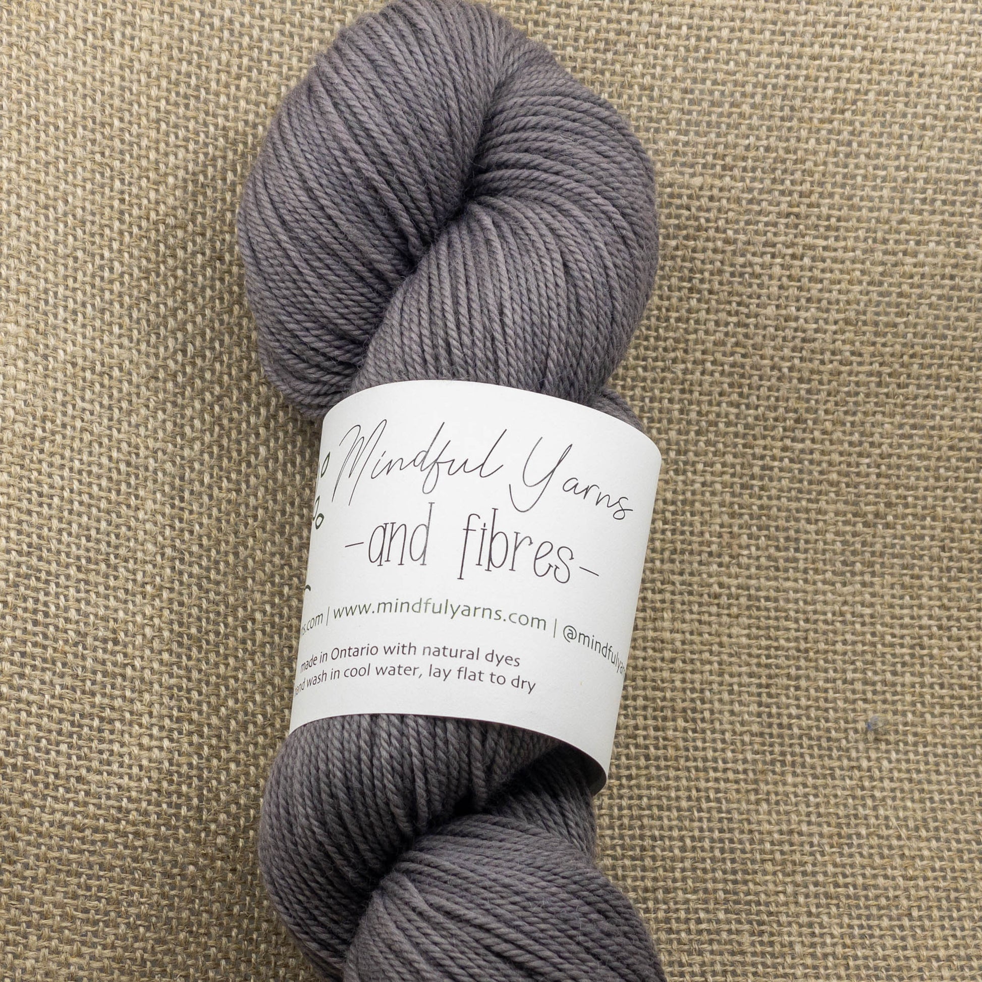 Organic Sport Weight Wool - Mindful Yarns - Sappanwood + iron X - 0612