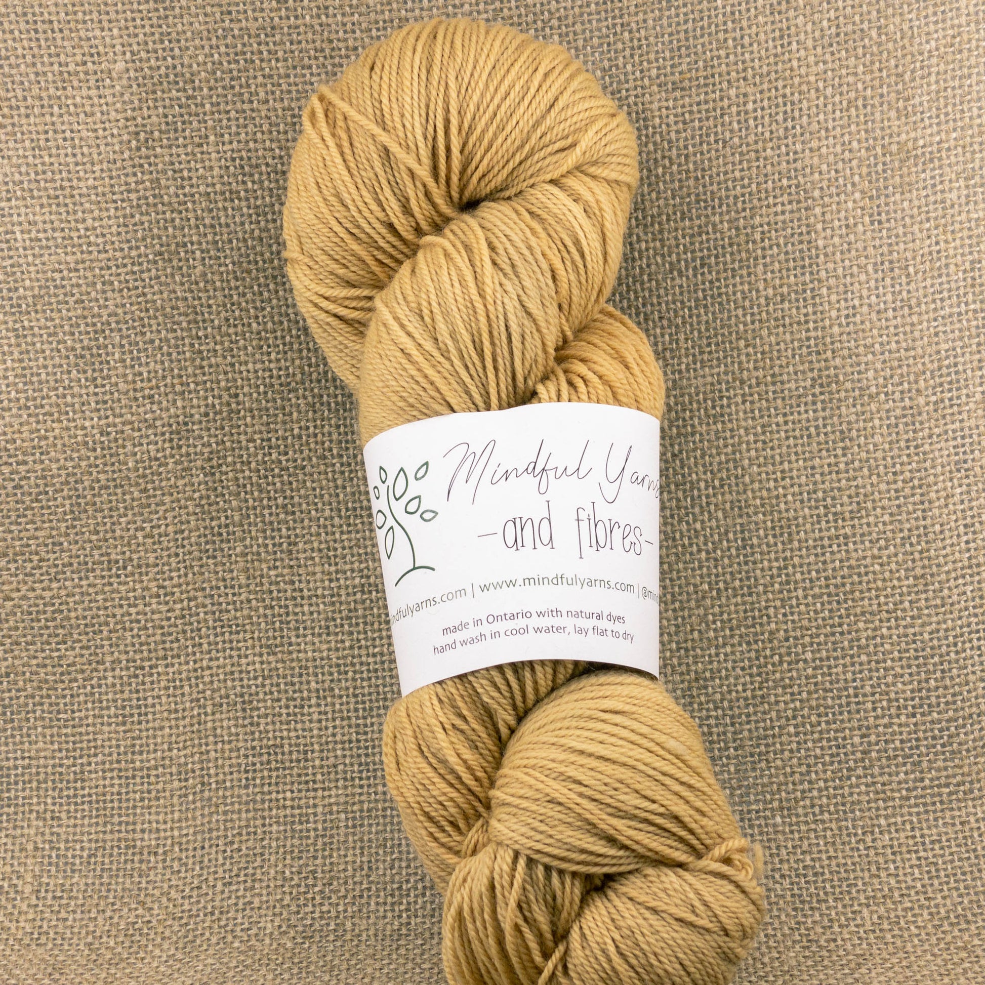 Organic Superwash Sock Yarn - Mindful Yarns - Walnut X - 1204