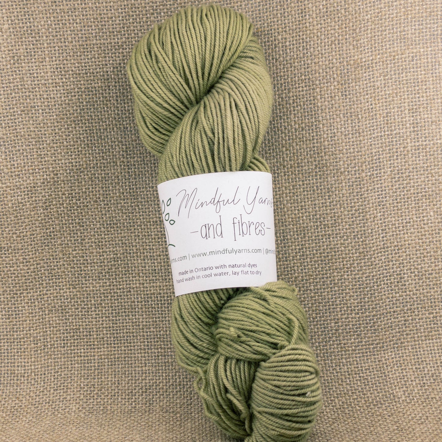 Organic Worsted Weight Wool - Mindful Yarns - Weld + Logwood 0802