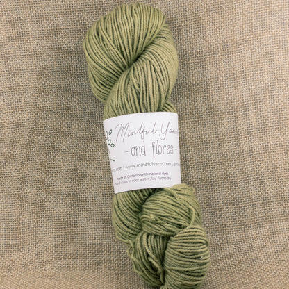 Organic Worsted Weight Wool - Mindful Yarns - Weld + Logwood 0802