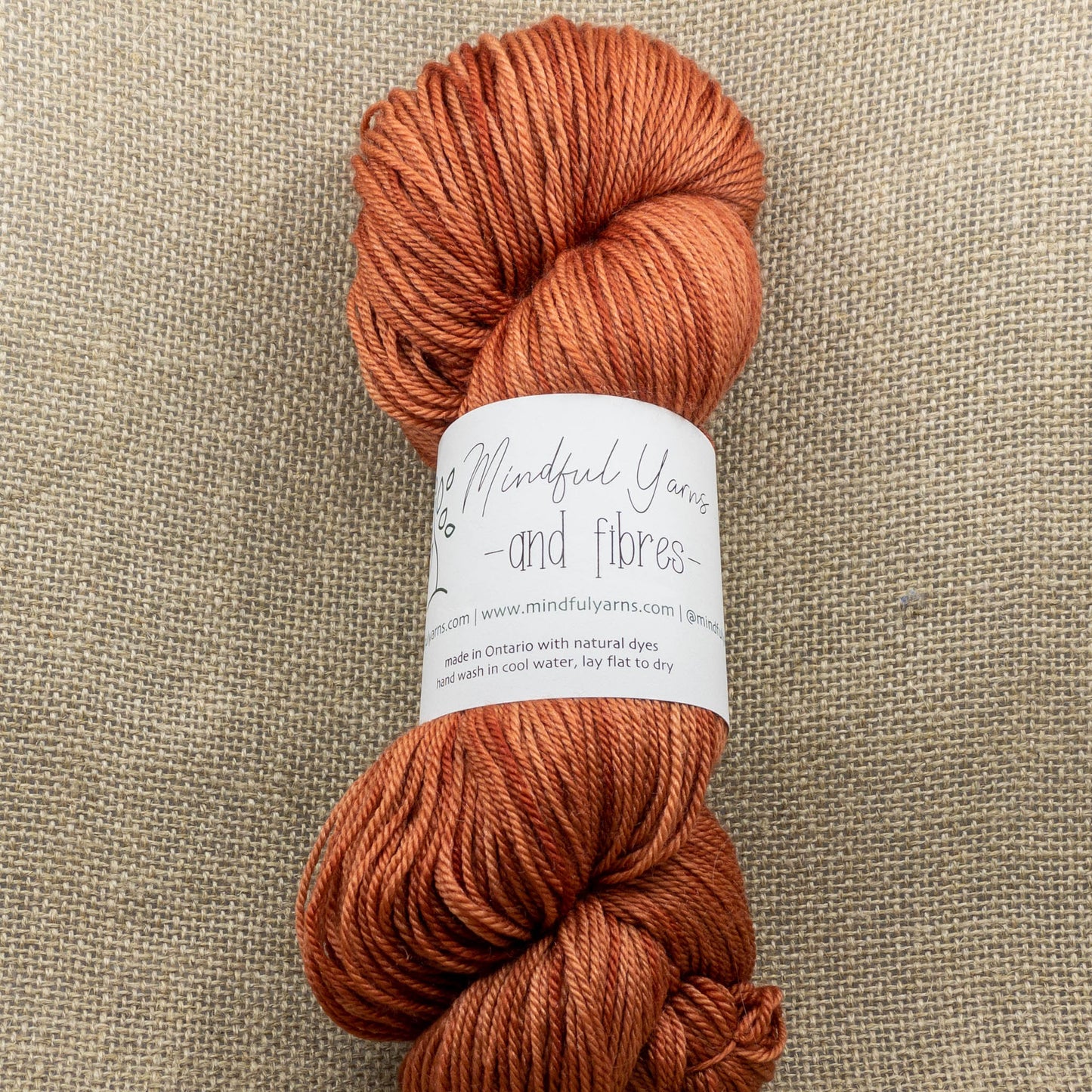 Merino Cashmere Silk Fingering Weight Yarn - Mindful Yarns - Cutch + madder X4-0525