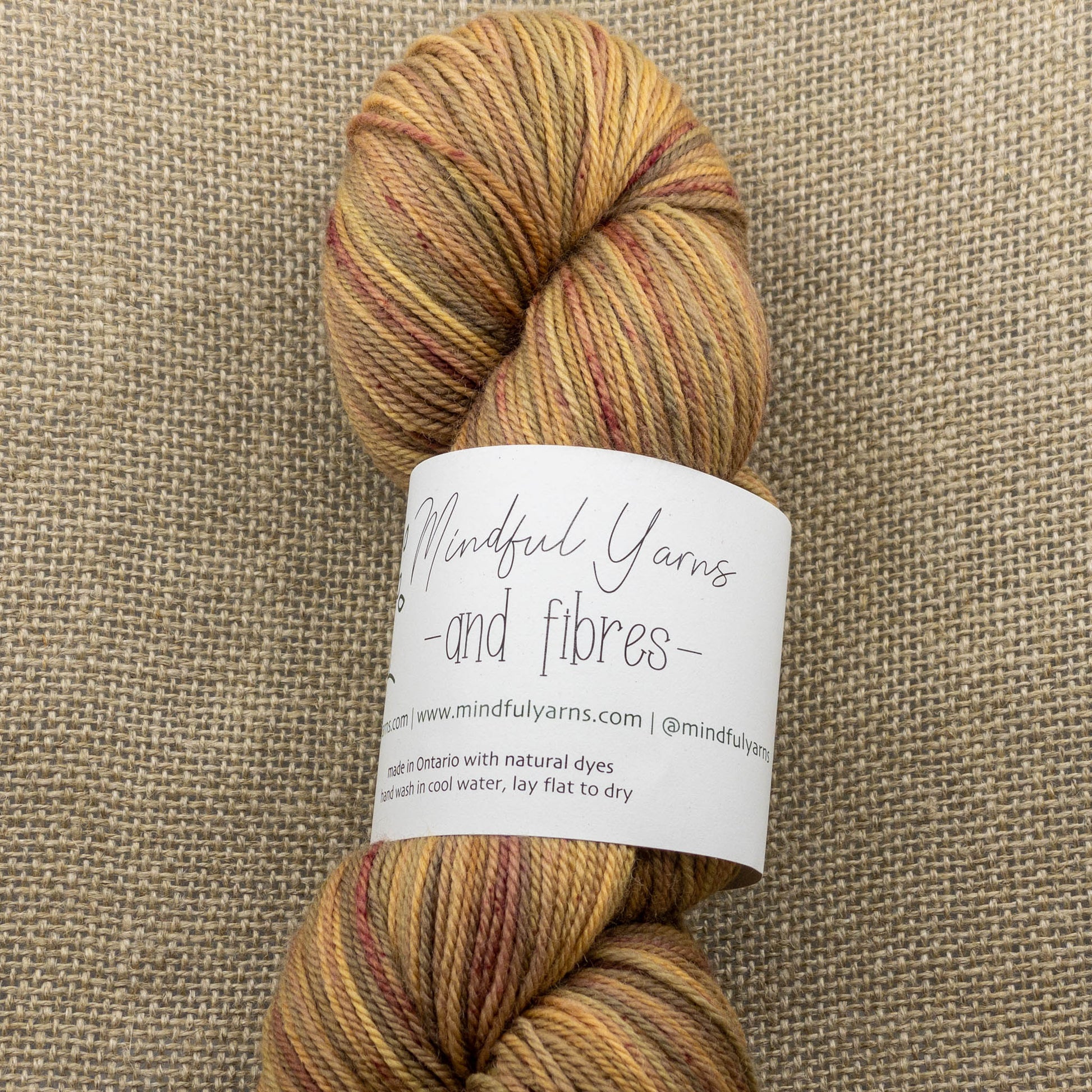 Organic Superwash Sock Yarn - Mindful Yarns - Flowers in the swamp