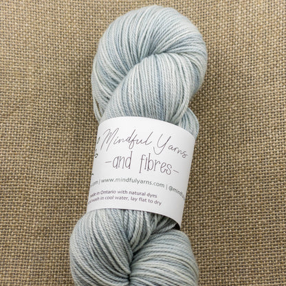 Organic Superwash Sock Yarn - Mindful Yarns - Indigo - light