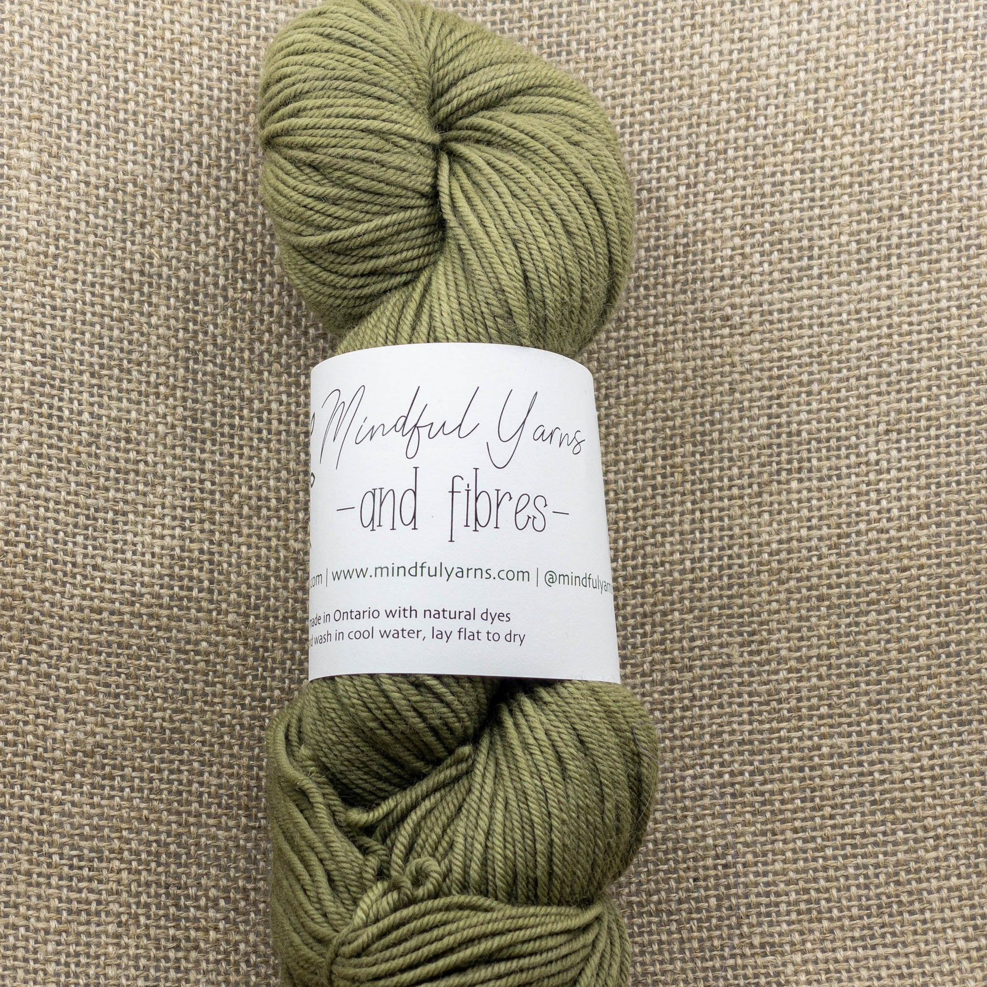 Organic Worsted Weight Wool - Mindful Yarns - Japanese Maple dark + iron