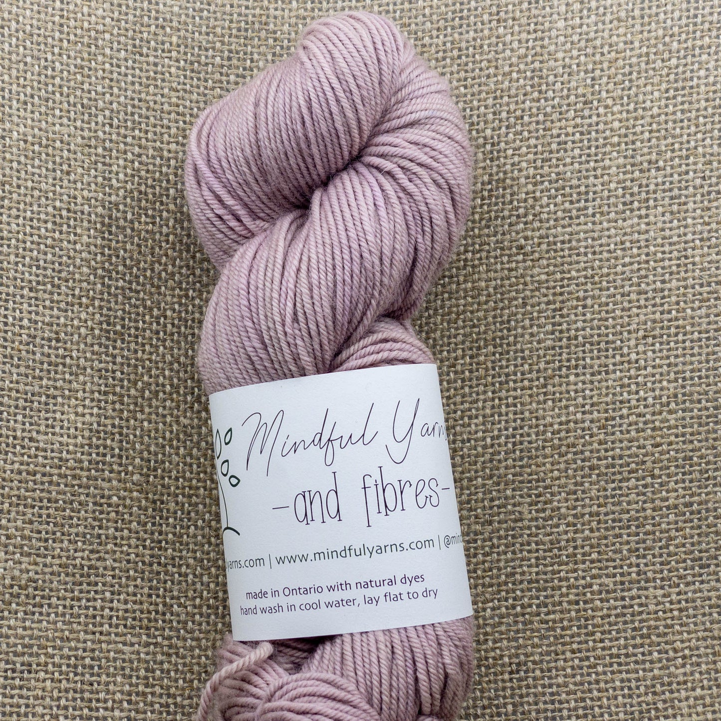 Organic Worsted Weight Wool - Mindful Yarns - Cochineal medium + iron