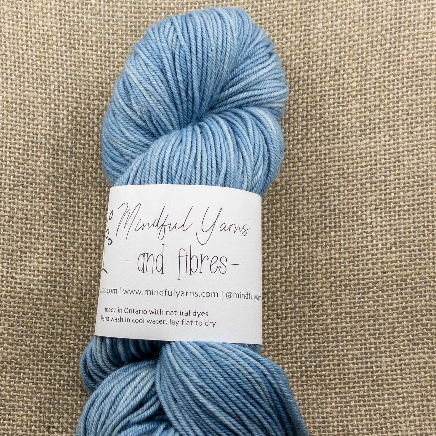 Organic Worsted Weight Wool - Mindful Yarns - Indigo medium