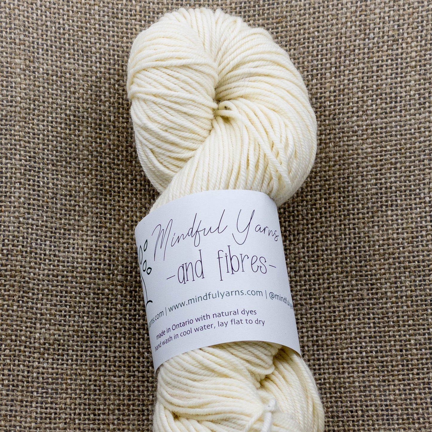 Organic Worsted Weight Wool - natural - Mindful Yarns -