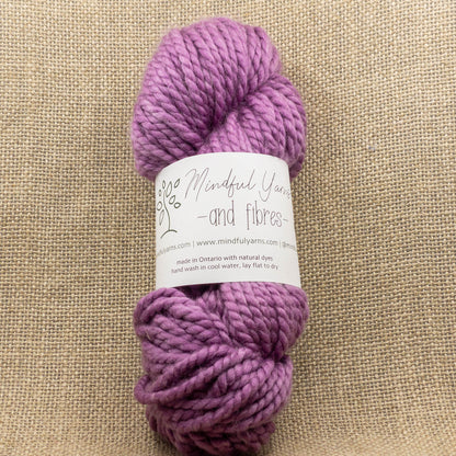 Superwash Merino Nylon Bulky Yarn - Mindful Yarns - Cochineal 1-0711