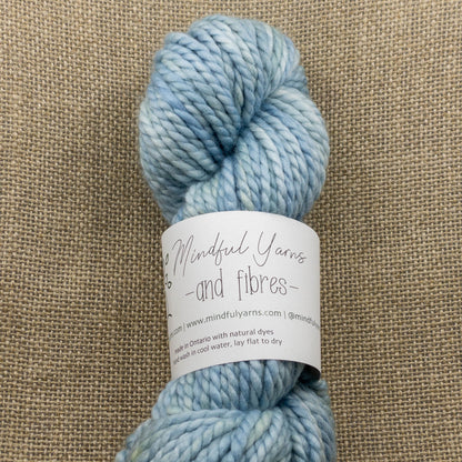 Superwash Merino Nylon Bulky Yarn - Mindful Yarns - Indigo light